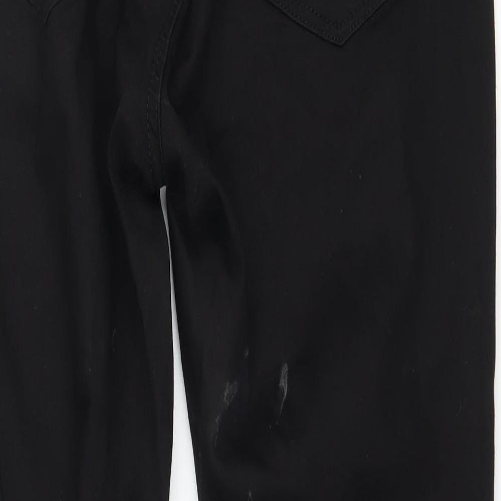 Topshop Womens Black Denim Skinny Jeans Size 28 in L30 in