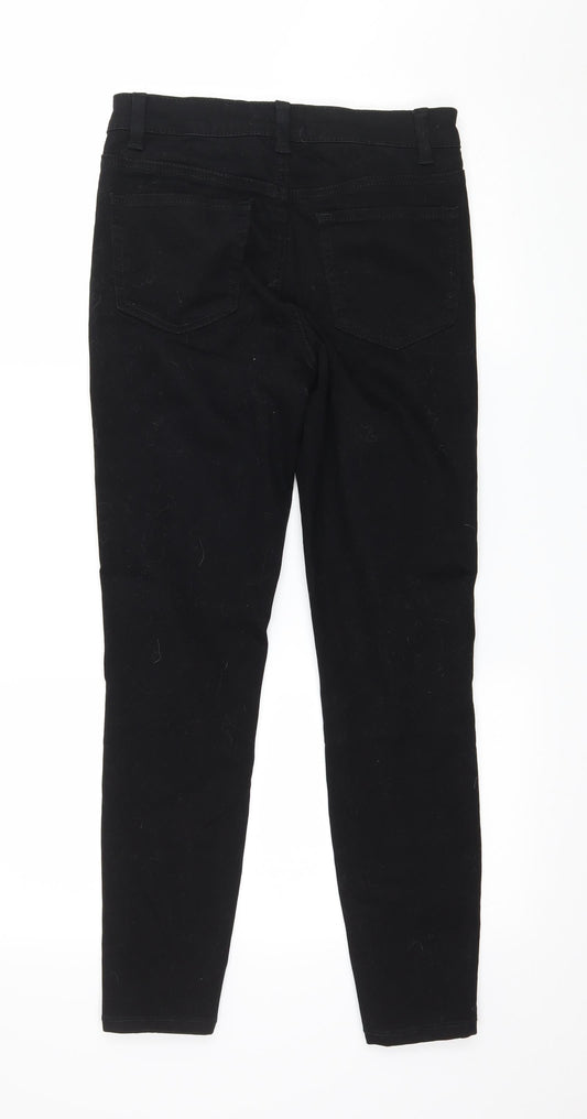 Denim & Co. Womens Black Denim Skinny Jeans Size 10 L27 in