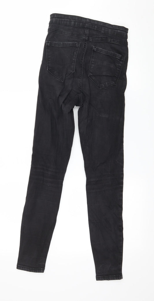 Denim & Co. Womens Black Denim Skinny Jeans Size 8 L27 in
