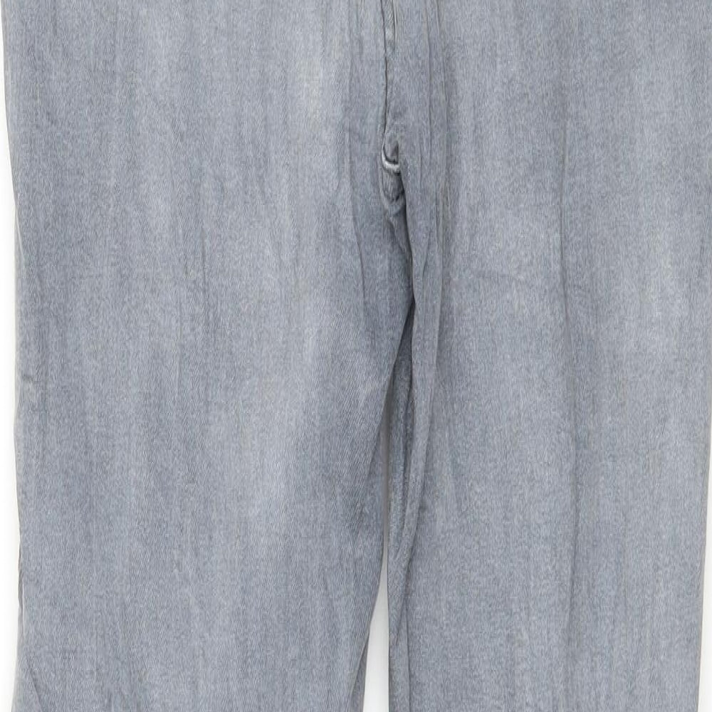 New Look Womens Grey Denim Skinny Jeans Size 10 L28 in
