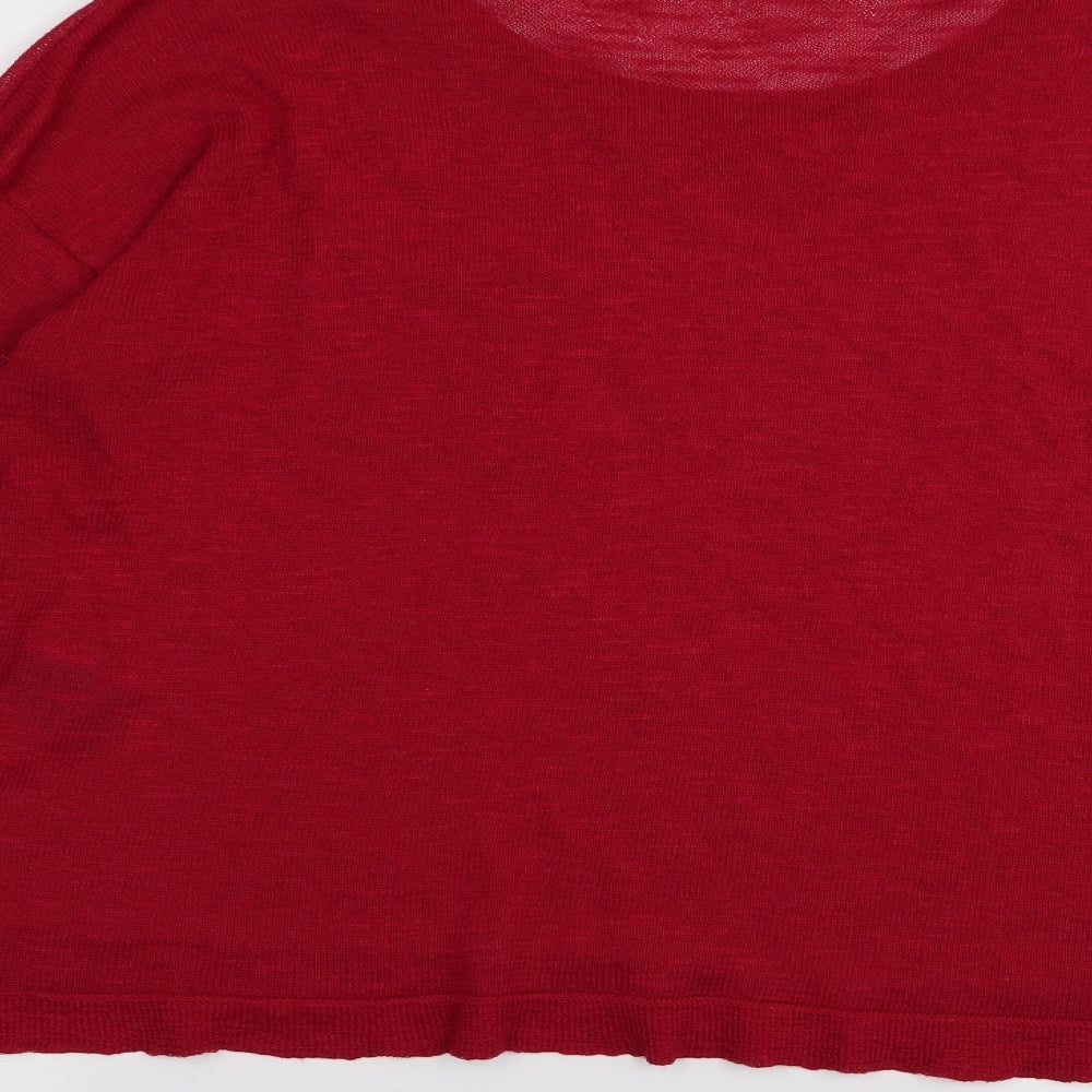 Divided by H&M Womens Red Basic T-Shirt Size L