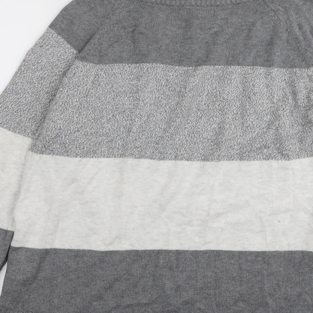 Gap Mens Multicoloured Striped Pullover Jumper Size XL