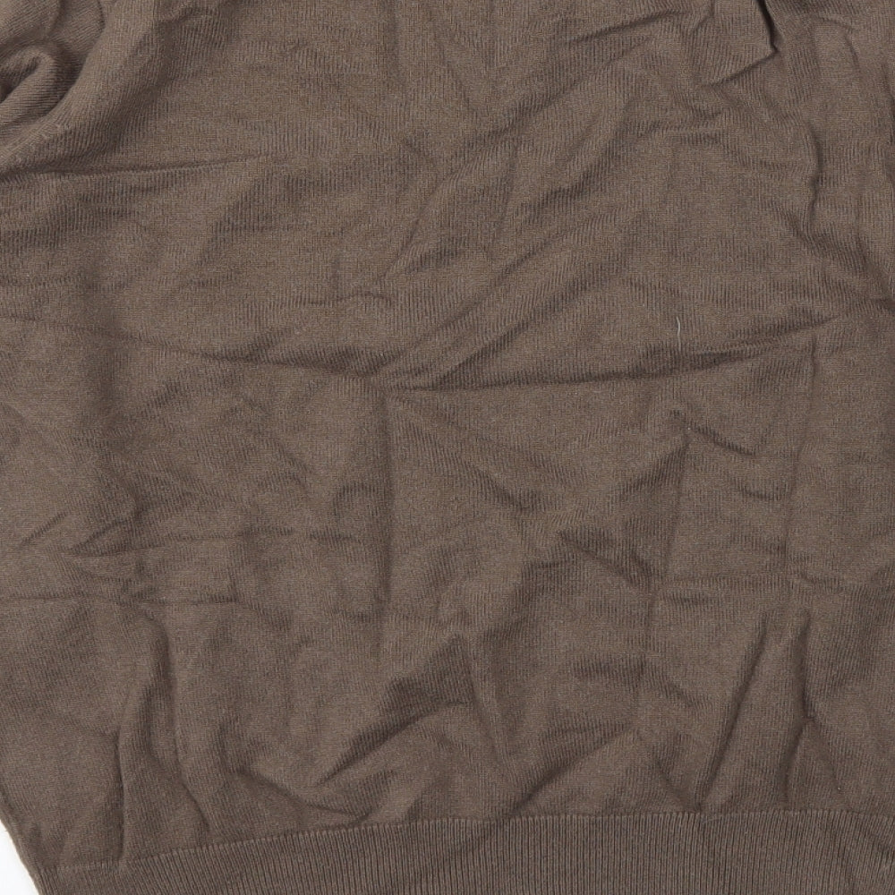 Mens UK Size M M&S Brown Pullover Sweatshirt