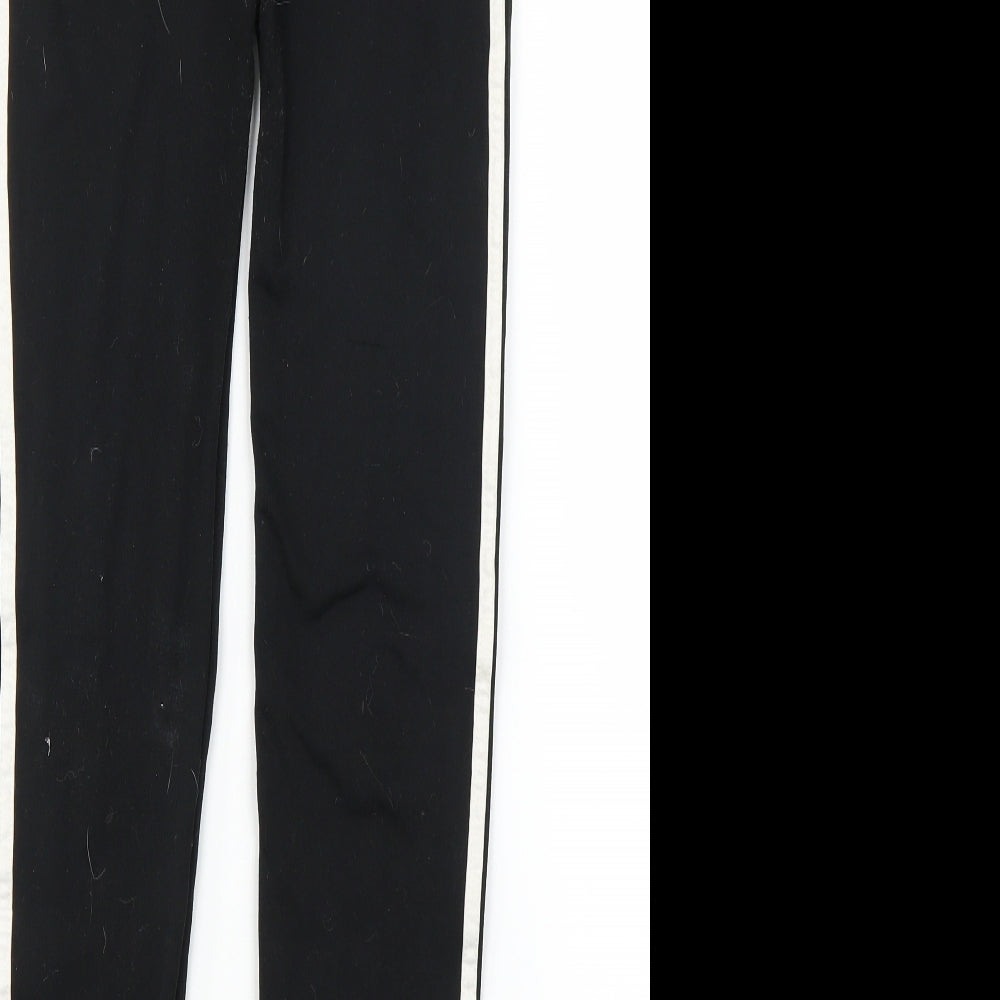 QED London Womens Black Carrot Leggings Size M L25 in