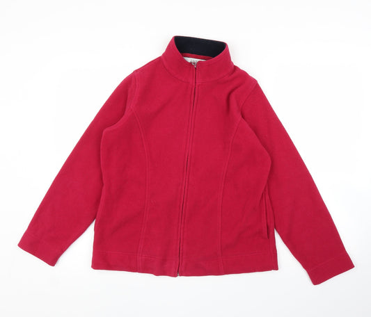 EWM Womens Pink Fleece Full Zip Jumper Size S