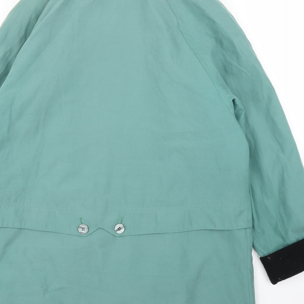 Womens UK Size 12 Preworn Green Overcoat