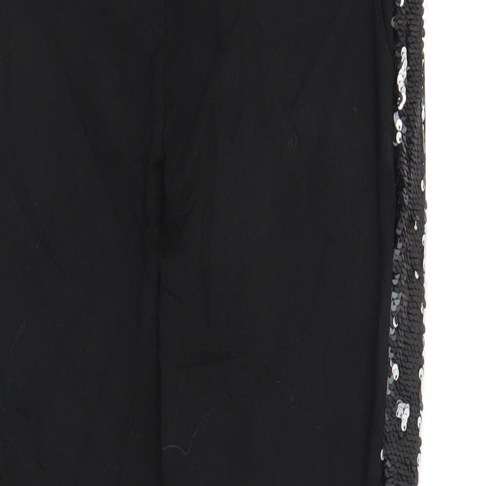 Latte Womens Black Carrot Trousers Size S L27 in