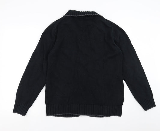 NEXT Mens Black Pullover Jumper Size M