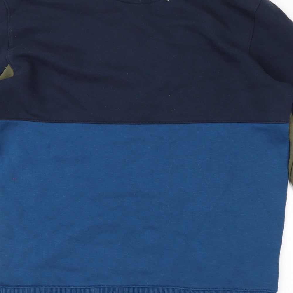 Mens UK Size S Matalan Blue Pullover Sweatshirt