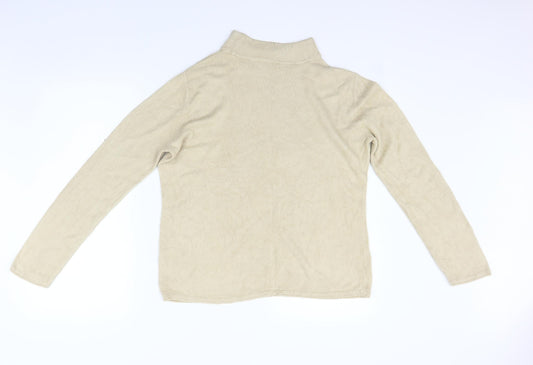 BM Womens Beige Pullover Jumper Size M