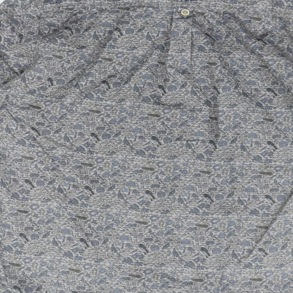 RJR.John Rocha Mens Grey Geometric Button-Up Size M