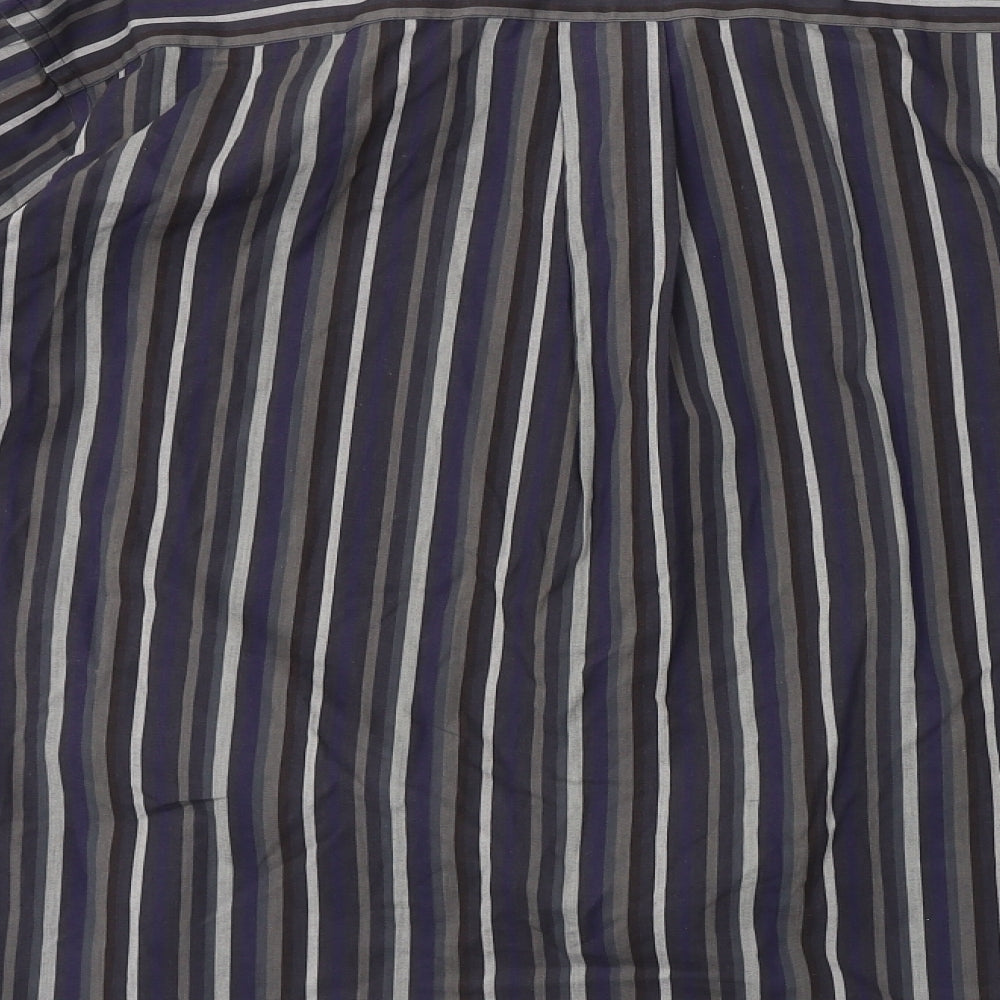 Mens UK Size 42 Morgan Blue Button-Up Long Sleeve Casual Shirt