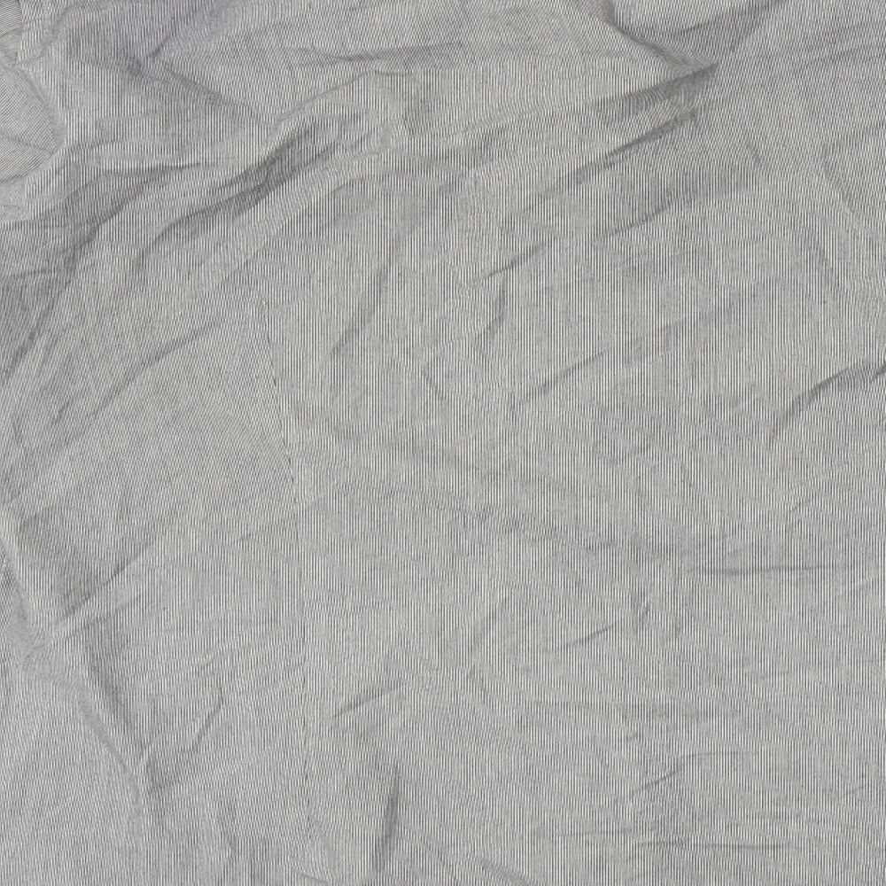 B&W Mens Grey Button-Up Size 15