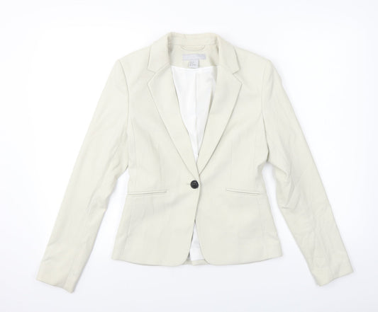 Womens UK Size 4 H&M Beige Jacket