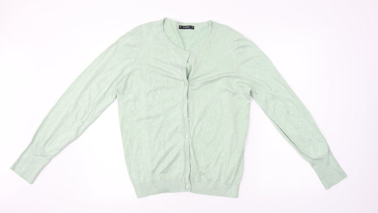 Dunnes Stores Womens Green Cardigan Jumper Size M