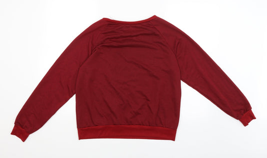 Preworn Womens Red Pullover Jumper Size 14