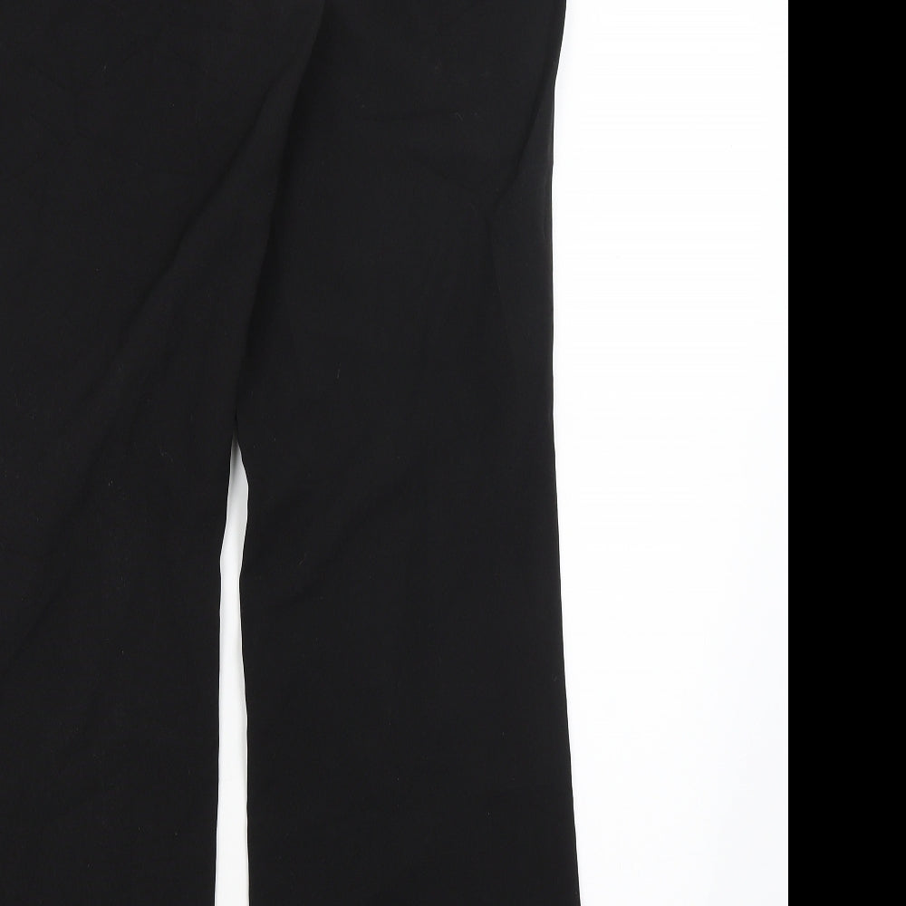 Womens UK Size 12 Dorothy Perkins Regular Fit Dress Pants Black Trousers
