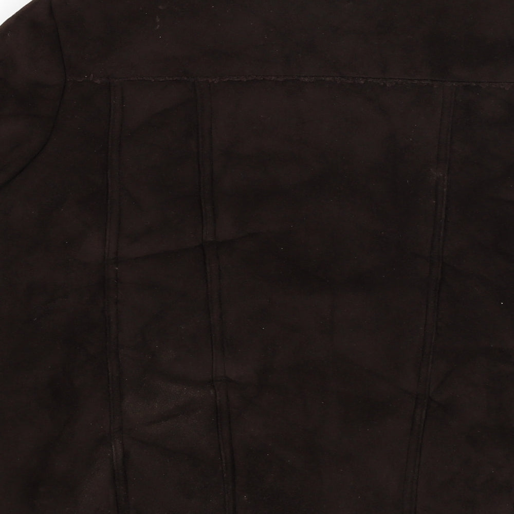 Womens UK Size 16 BM Brown Overcoat