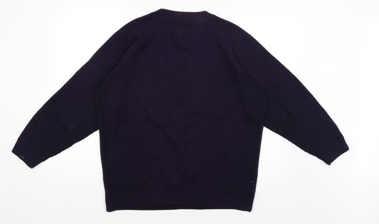 Cedar Wood State Mens Purple Pullover Jumper Size M