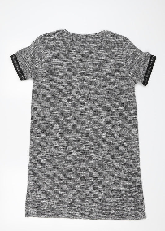 Miss Selfridge Womens Grey Shift Size 14