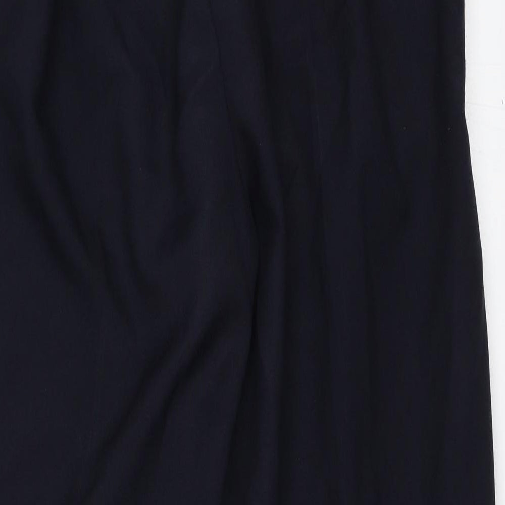 Womens UK Size 14 Preworn Regular Fit Blue Trousers
