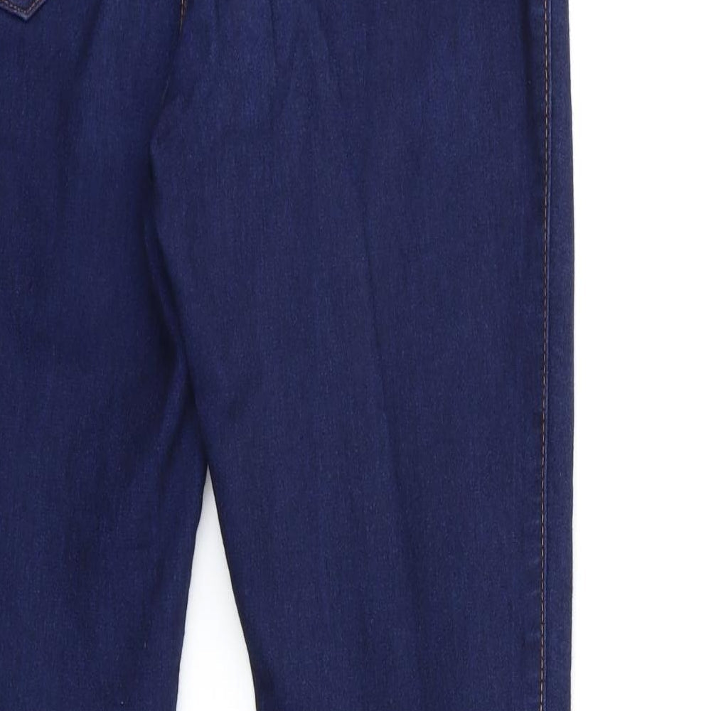 Denim & Co. Womens Beige Denim Jegging Jeans Size 12 L28 in