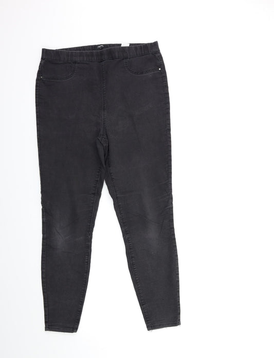 Womens UK Size 12 Matalan Regular Fit Skinny Grey Jeans