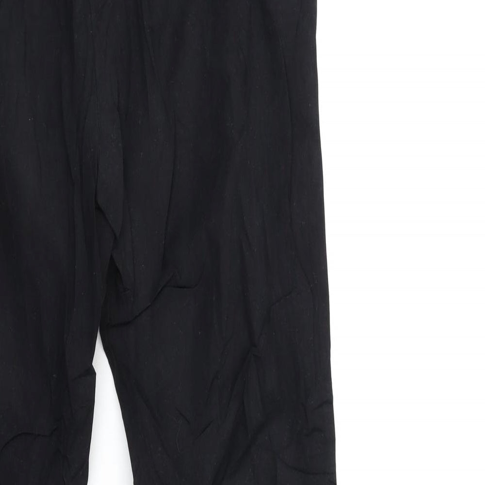 Eugen Klein Womens Black Trousers Size 10 L27 in