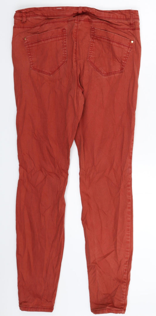 C&A Womens Brown  Denim Skinny Jeans Size 32 in L29 in