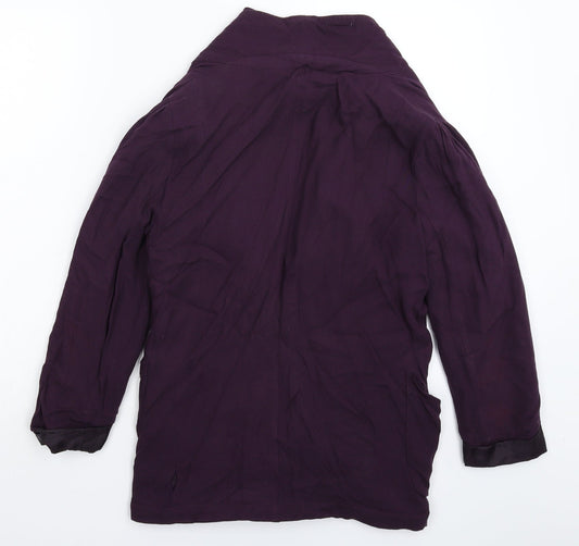 Internacionale Womens Purple Jacket Blazer Size 12