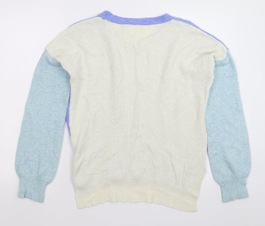 Cape Daisy Womens Multicoloured Knit Pullover Jumper Size 14