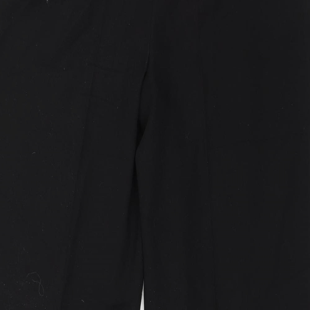 M&S Womens Black Dress Pants Trousers Size 14 L25 in