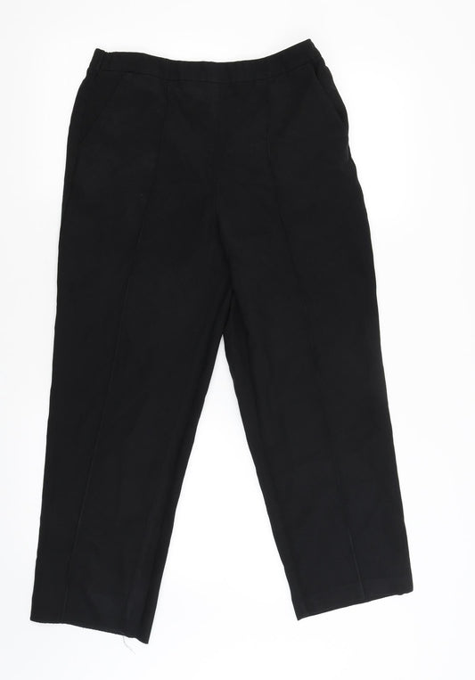 Womens UK Size 10 isle Regular Fit Jegging Black Trousers