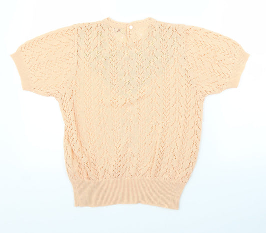 Preworn Womens Orange Pullover Jumper Size M