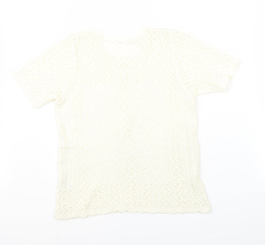 Berkertex Womens Ivory Pullover Jumper Size 10