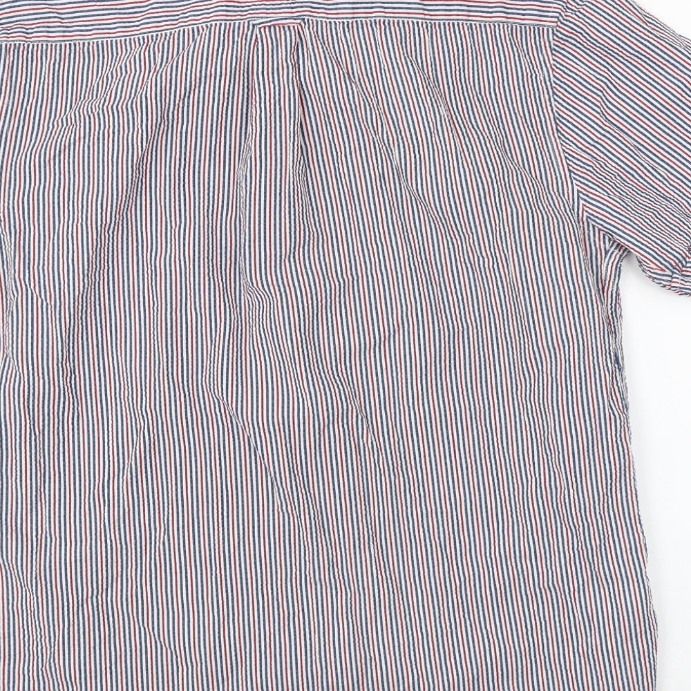 Mens UK Size S Marks & Spencer Multicoloured Button-Up Short Sleeve Casual Shir