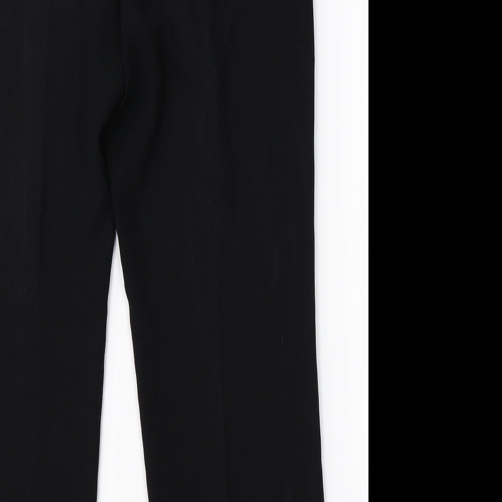 Womens UK Size 14 Marks & Spencer Regular Fit Dress Pants Black Trousers