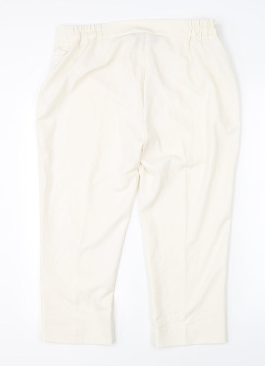 Joanna Hope Womens Beige Trousers Size 16 L20 in