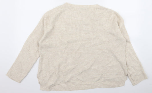 Preworn Womens Beige Pullover Jumper Size M