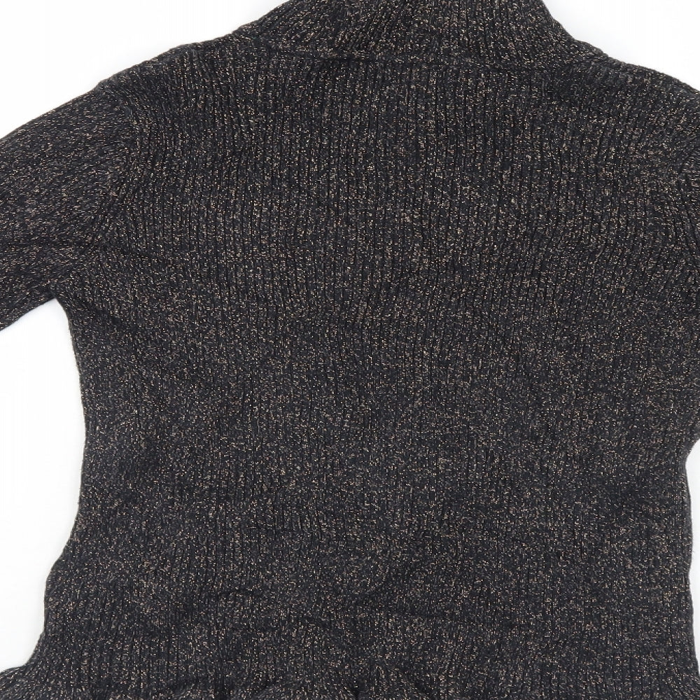 M&S Girls Black Pullover Jumper Size 9-10 Years