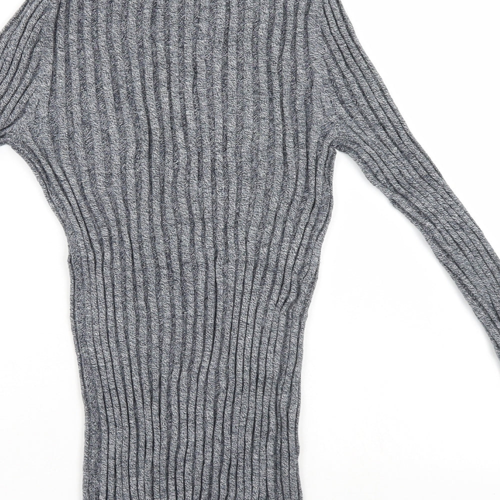 NEXT Womens Blue Henley Jumper Size 10