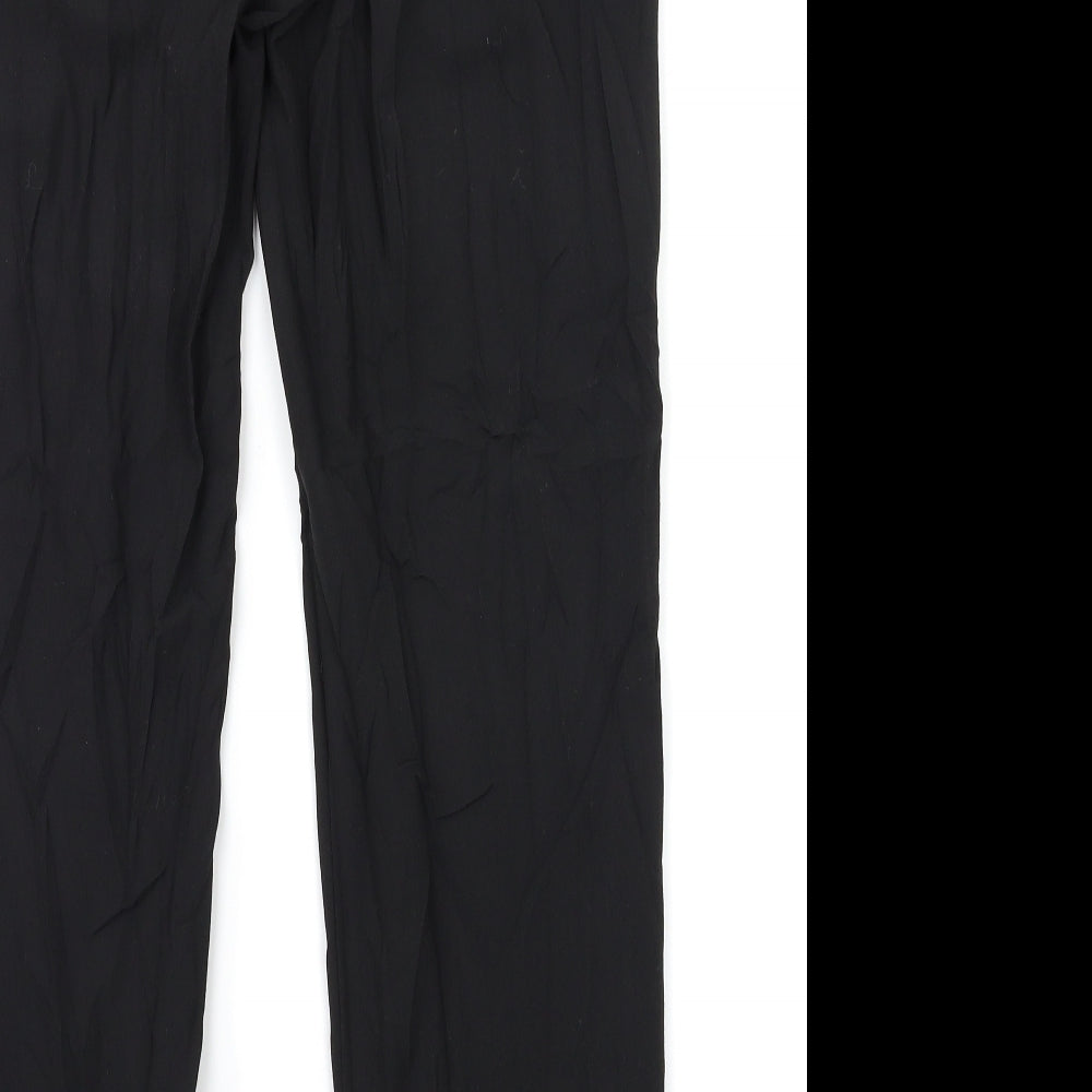 M&S woman Womens Black Trousers Size 12 L28 in
