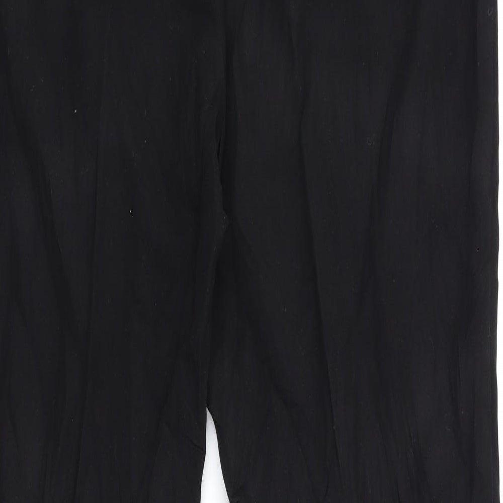 Matalan Womens Black Trousers Size 14 L29.5 in