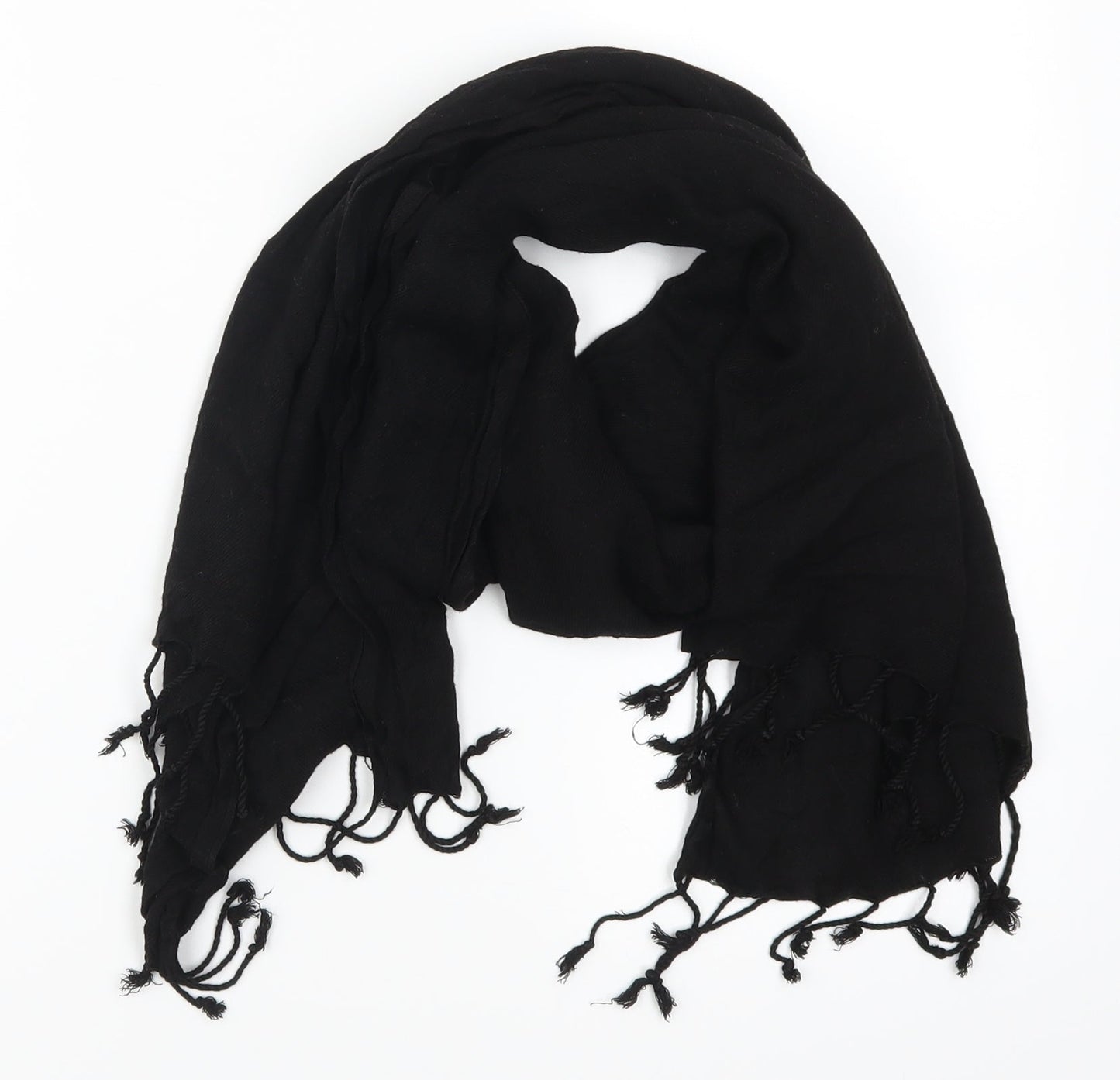 Prewrn Womens Black Scarf