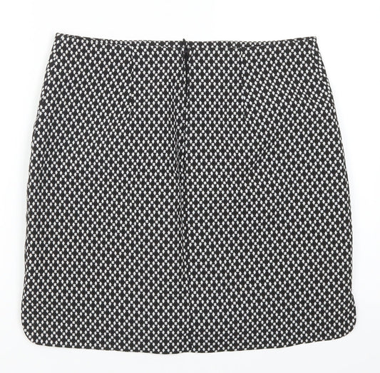 ORSAY Womens Black Geometric  Mini Skirt Size 30 in