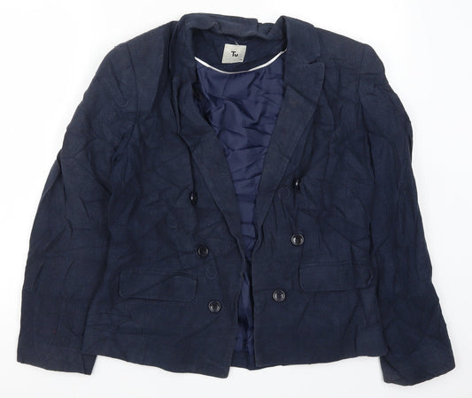 TU Womens Blue Jacket Size 14