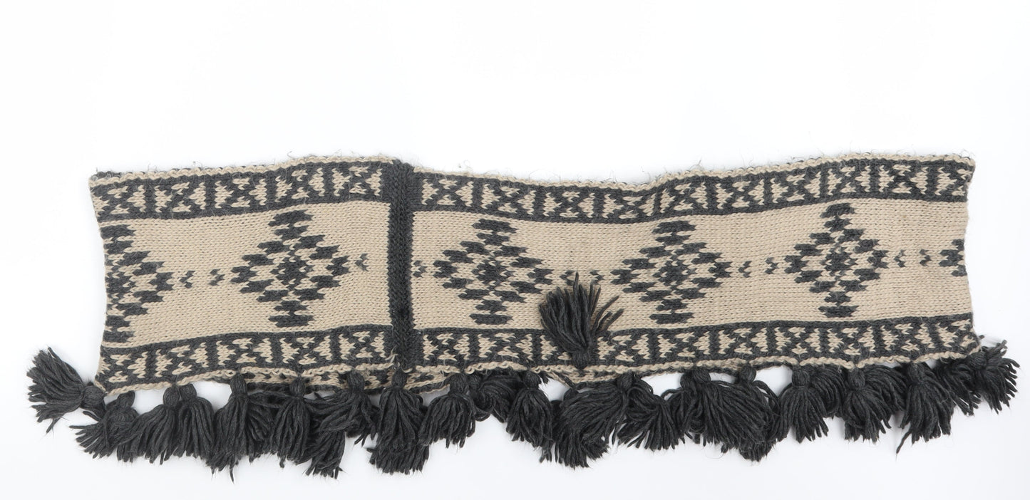 Preworn Womens Beige Knit Scarf - Snood