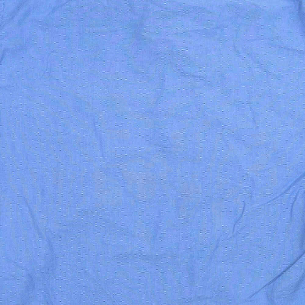 Classic Comfort Mens Blue Button-Up Size L