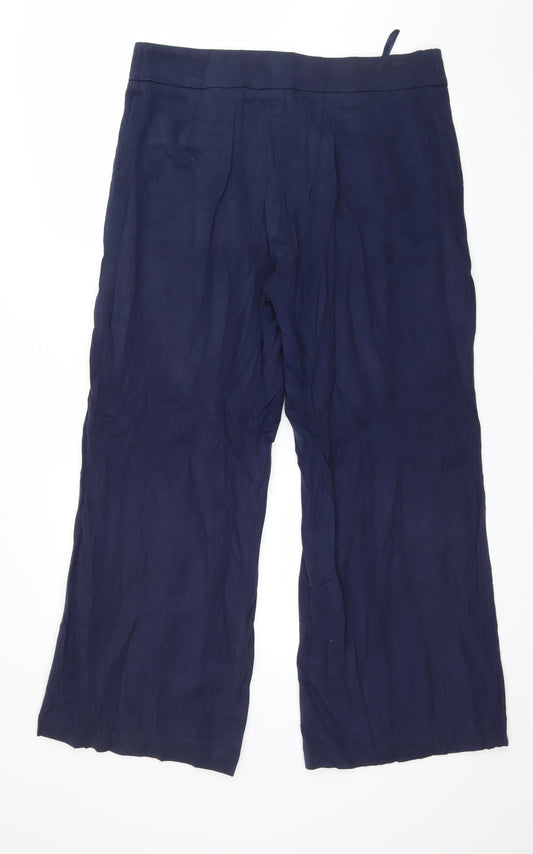 Womens UK Size 14 Together Regular Fit Blue Trousers