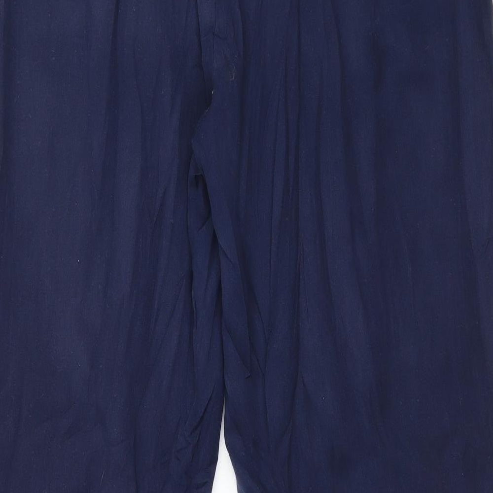 Womens UK Size 14 Together Regular Fit Blue Trousers